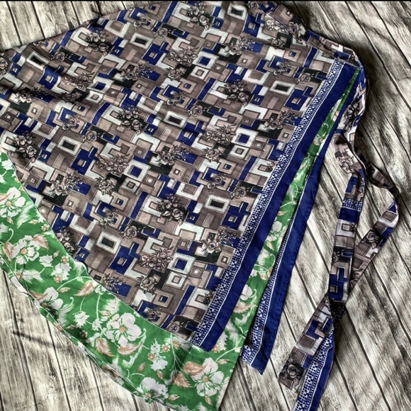 Earthbound | Reversible Sari Wrap Skirt EUC 🖤 - Picture 2 of 5